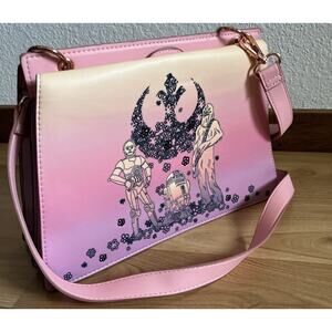 STAR WARS Pink Ombre Our Universe Hot topic disney loungefly Purse Shoulder Bag